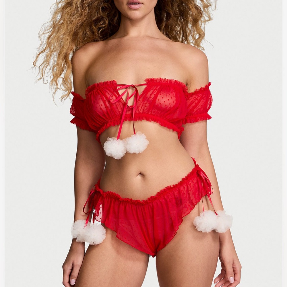 Victoria’s Secret Coquette Pom Pom & Panty Set